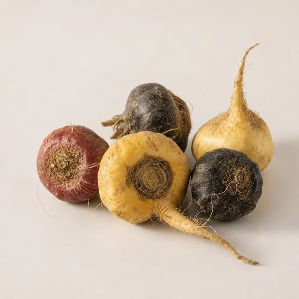 Organic Maca Root (Yellow, Red, and Black varieties)